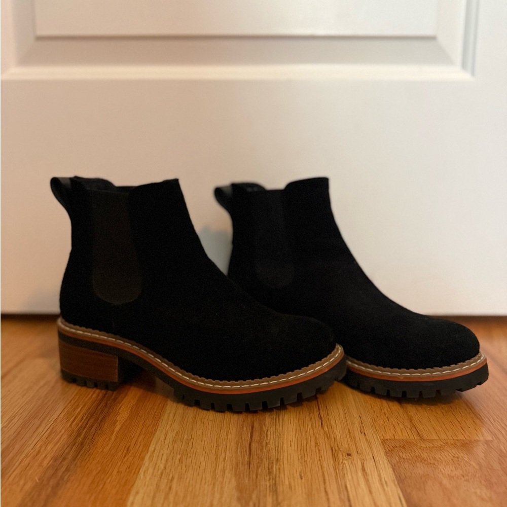 Black Suede Ankle Booties